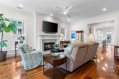 High ceilings and abundant natural light.