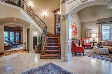 Gracious foyer entry way