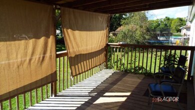 Rear covered deck