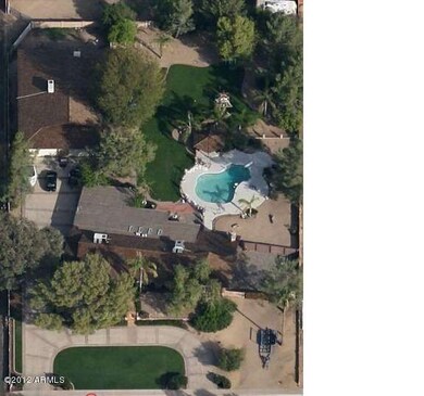 Areal View of the 1+ acre home