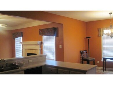 View from the Kitchen into the Great Room and eat-