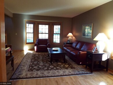 Birch floors in Living Room with Full Bay and Medi