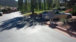 visitor parking across street