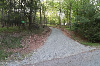 Beginning of stoned driveway