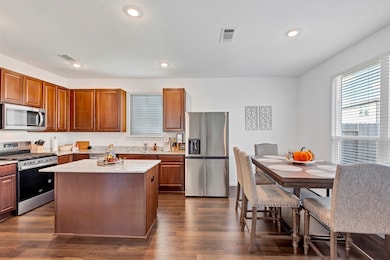 A kitchen/dining combo perfect for cooking all you