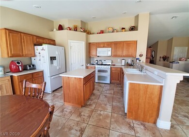 Kitchen.   Gas Stove with Double ovens.  Microwave