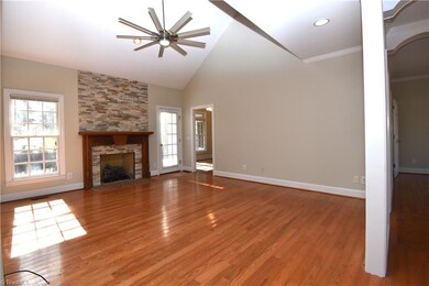 Another great view of the living room looking towards the eat in kitchen.