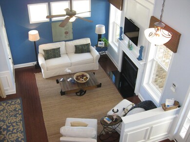 High View of the Family Room Space