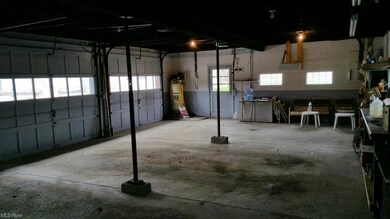 First view of 40'x 26' three car garage, with thre