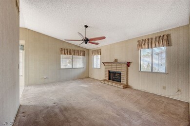 Fireplace and natural lighting.