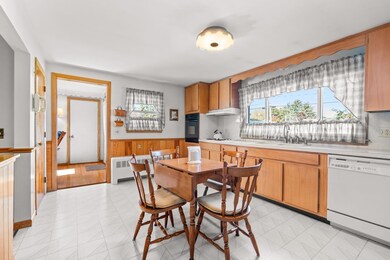 Kitchen with dining room off