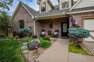 Thoughtful and mature landscaping welcomes homeowners and guests.