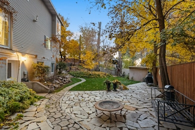 Fenced backyard with a patio area and a grill