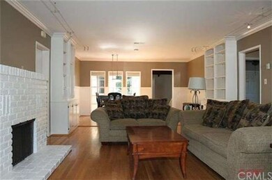 View from living room: two bedrooms on the right, 