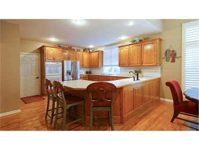 Huge open kitchen with tons of counter space, doub