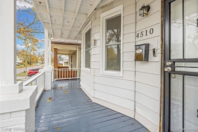 View of wooden porch