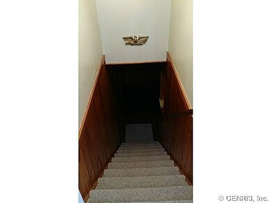 Basement. Stairs to finished walk-out basement.