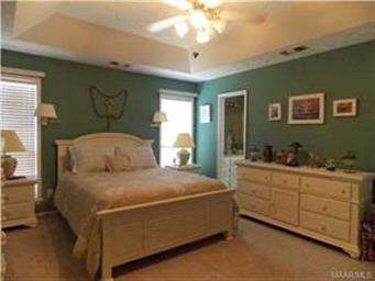 This master bedroom is large enough for your king 