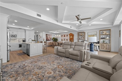 Living room featuring top of the line luxury vinyl