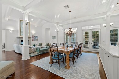 Expansive formal dining and living areas upon entr