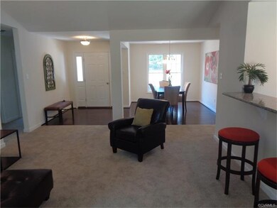 Family Room looking into the dining room