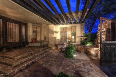 Warm inviting courtyard