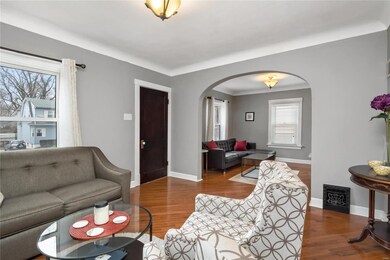 Living room looking into the family room.