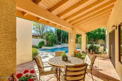 Sheridan covered back tiled patio