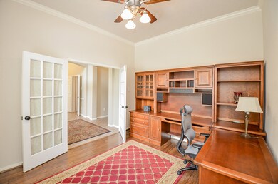 The French doors are lockable if work data needs to be protected