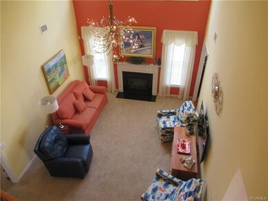 FAMILY ROOM FROM 2ND LEVEL HALLWAY
