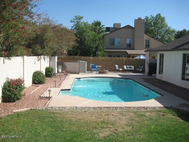 Sideyard and pool