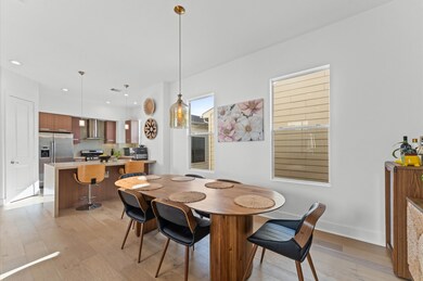 Stylish dining setup with seating for six, seamles