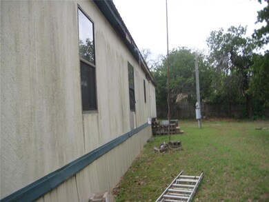 back of the manufactured home