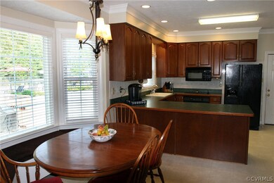 Eat in Kitchen With Bay Window Overlooking Immacul