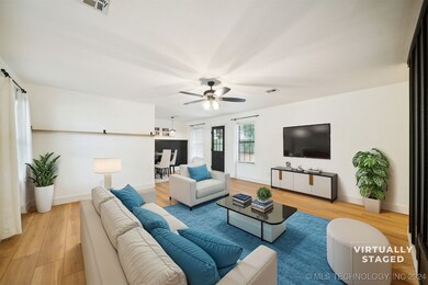 Living room-virtually staged photo