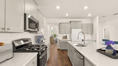 Kitchen view to formal dining