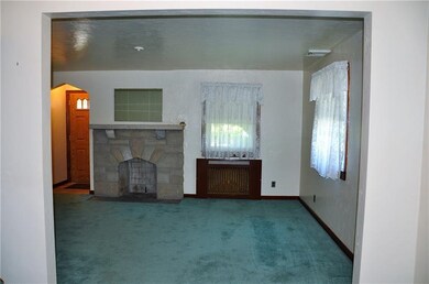 Living room view from the dining room.