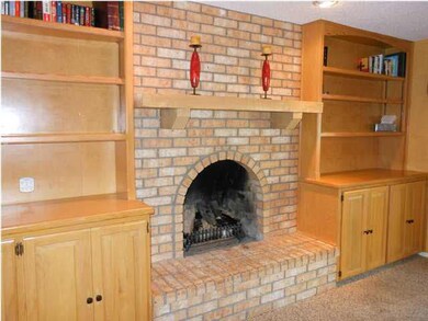 Fireplace and Built in Bookcases