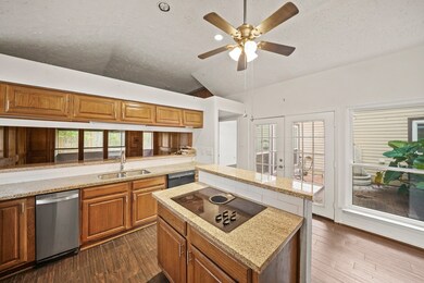 This kitchen offers lots of counter space and tons