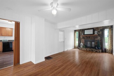 Living Rm & Dining area. Fresh white paint thru-out!