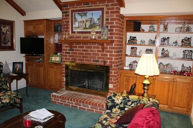 Family Room with fireplace and built-ins
