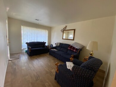 Living room with large window