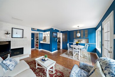 The current fun blue in the breakfast room!