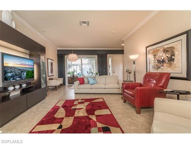 Crown molding graces the interior of this home.