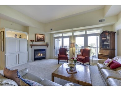 Enjoy the gas fireplace and balcony with gas hook 