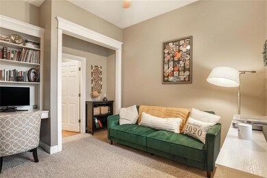office space off living room
