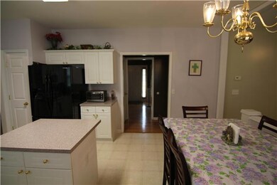 The kitchen is very inviting and an easy place to prepare meals.  The island is just the right size and gives some awesome counter space!