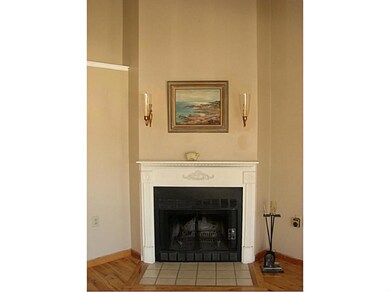 Living Room. Wood burning Fireplace.