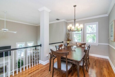 Formal Dining Room overlooking the living room.