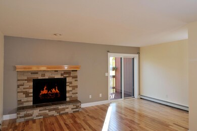 Rock Fireplace and Custom Mantel
